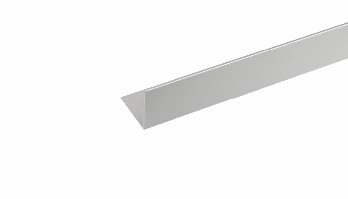 Listprofil vinkel aluminium - 25 x 25 mm x 2 meter 